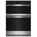 Whirlpool WOEC7027PZ Microwave Wall Oven Combo, 27 inch Exterior Width, Convection, Self Clean, 4.3 cu. ft. Capacity, Temperature Probe, Wifi Enabled, Air Fry, Stainless Steel colour