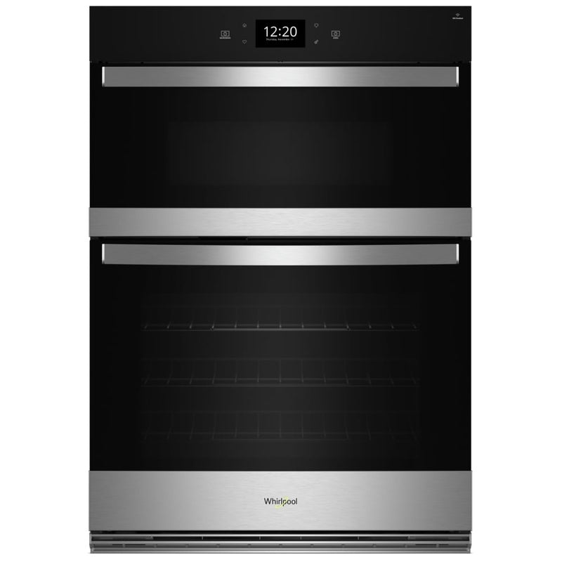 Whirlpool WOEC7027PZ Microwave Wall Oven Combo, 27 inch Exterior Width, Convection, Self Clean, 4.3 cu. ft. Capacity, Temperature Probe, Wifi Enabled, Air Fry, Stainless Steel colour