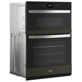 Whirlpool WOEC7030PV Microwave Wall Oven Combo, 30 inch Exterior Width, True Convection, Self Clean, 5 cu. ft. Capacity, Temperature Probe, Wifi Enabled, Air Fry, Black Stainless Steel colour
