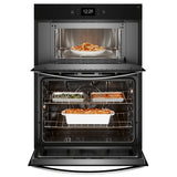 Whirlpool WOEC7030PV Microwave Wall Oven Combo, 30 inch Exterior Width, True Convection, Self Clean, 5 cu. ft. Capacity, Temperature Probe, Wifi Enabled, Air Fry, Black Stainless Steel colour