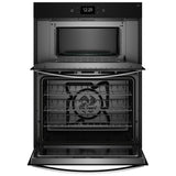 Whirlpool WOEC7030PV Microwave Wall Oven Combo, 30 inch Exterior Width, True Convection, Self Clean, 5 cu. ft. Capacity, Temperature Probe, Wifi Enabled, Air Fry, Black Stainless Steel colour