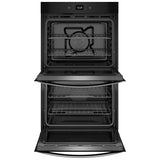 Whirlpool WOED5027LZ Double Wall Oven, 27 inch Exterior Width, Convection, Self Clean, 8.6 cu. ft. Capacity, Wifi Enabled, Air Fry, Stainless Steel colour