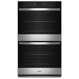 Whirlpool WOED5027LZ Double Wall Oven, 27 inch Exterior Width, Convection, Self Clean, 8.6 cu. ft. Capacity, Wifi Enabled, Air Fry, Stainless Steel colour
