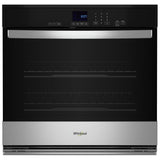 Whirlpool WOES3027LS Single Wall Oven, 27 inch Exterior Width, Self Clean, 4.3 cu. ft. Capacity, Air Fry, Stainless Steel colour