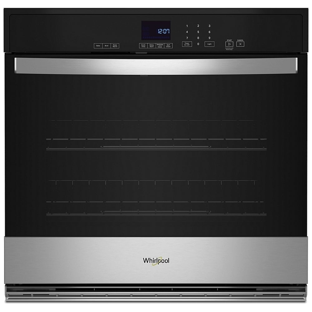 Whirlpool WOES3030LS Single Wall Oven, 30 inch Exterior Width, Self Clean, 5 cu. ft. Capacity, Stainless Steel colour
