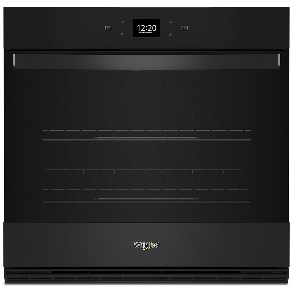 Whirlpool WOES5027LB Single Wall Oven, 27 inch Exterior Width, Convection, Self Clean, 4.3 cu. ft. Capacity, Wifi Enabled, Air Fry, Black colour