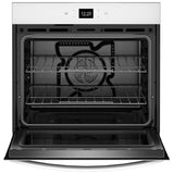 Whirlpool WOES5027LW Single Wall Oven, 27 inch Exterior Width, Convection, Self Clean, 4.3 cu. ft. Capacity, Wifi Enabled, Air Fry, White colour