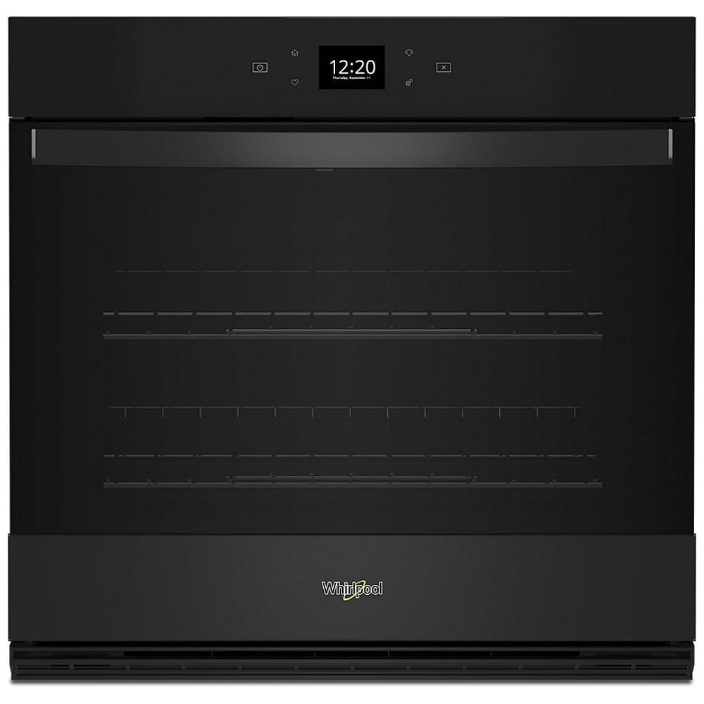 Whirlpool WOES5030LB Single Wall Oven, 30 inch Exterior Width, Convection, Self Clean, 5.0 cu. ft. Capacity, Wifi Enabled, Air Fry, Black colour