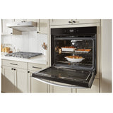 Whirlpool WOES5030LW Single Wall Oven, 30 inch Exterior Width, Convection, Self Clean, 5.0 cu. ft. Capacity, Wifi Enabled, Air Fry, White colour