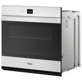 Whirlpool WOES5030LW Single Wall Oven, 30 inch Exterior Width, Convection, Self Clean, 5.0 cu. ft. Capacity, Wifi Enabled, Air Fry, White colour