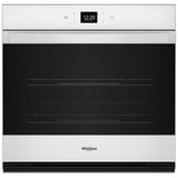 Whirlpool WOES5030LW Single Wall Oven, 30 inch Exterior Width, Convection, Self Clean, 5.0 cu. ft. Capacity, Wifi Enabled, Air Fry, White colour