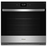 Whirlpool WOES7027PZ Single Wall Oven, 27 inch Exterior Width, True Convection, Self Clean, 4.3 cu. ft. Capacity, Temperature Probe, Wifi Enabled, Air Fry, Stainless Steel colour