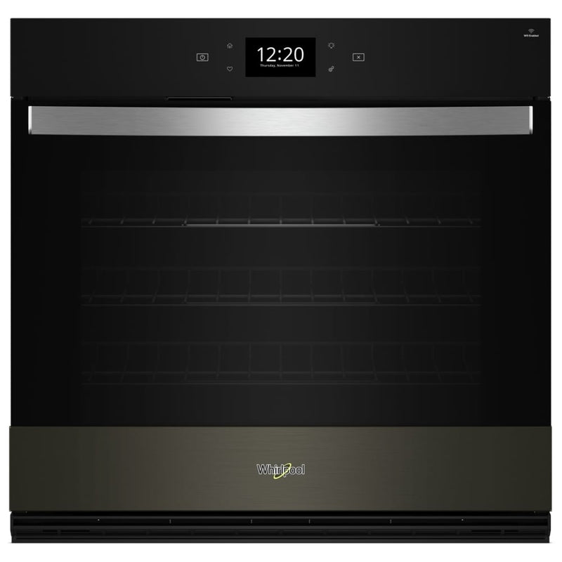 Whirlpool WOES7030PV Single Wall Oven, 30 inch Exterior Width, True Convection, Self Clean, 5 cu. ft. Capacity, Temperature Probe, Wifi Enabled, Air Fry, Black Stainless Steel colour