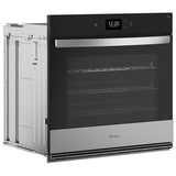 Whirlpool WOES7030PZ Single Wall Oven, 30 inch Exterior Width, True Convection, Self Clean, 5 cu. ft. Capacity, Temperature Probe, Wifi Enabled, Air Fry, Stainless Steel colour
