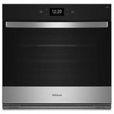 Whirlpool WOES7030PZ Single Wall Oven, 30 inch Exterior Width, True Convection, Self Clean, 5 cu. ft. Capacity, Temperature Probe, Wifi Enabled, Air Fry, Stainless Steel colour