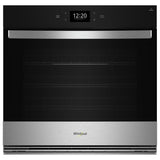 Whirlpool WOES7030PZ Single Wall Oven, 30 inch Exterior Width, True Convection, Self Clean, 5 cu. ft. Capacity, Temperature Probe, Wifi Enabled, Air Fry, Stainless Steel colour