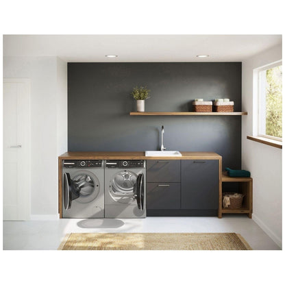 800 Series, Heat Pump Dryer, Electric Dryer, Silver inox WQB245AXUC