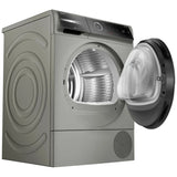 Bosch 800 Series Heat Pump Dryer, Electric Dryer, Silver inox WQB245AXUC interior view