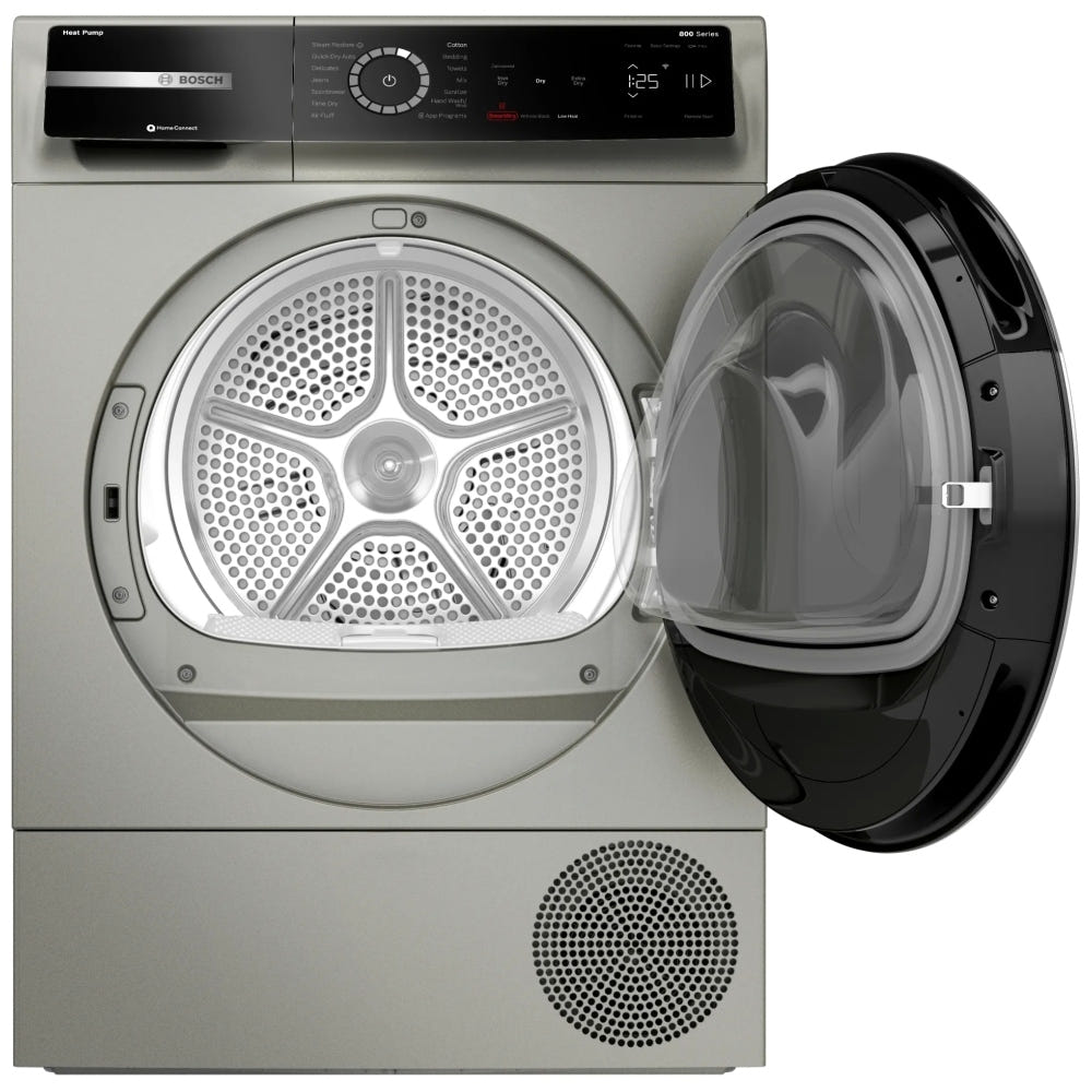 800 Series, Heat Pump Dryer, Electric Dryer, Silver inox WQB245AXUC