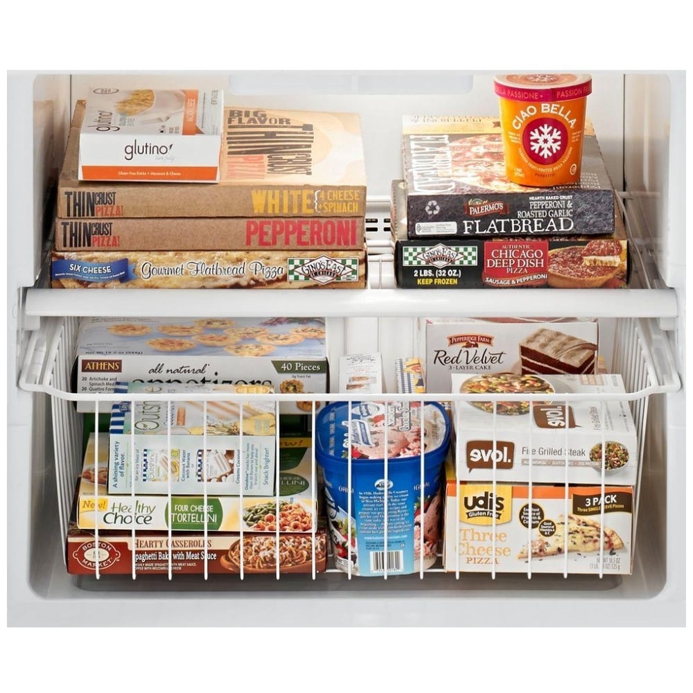 Whirlpool WRB322DMBM Bottom Freezer Refrigerator, 33 inch Width, Ice Dispenser (Freezer Located), 21.9 cu. ft. Capacity, Stainless Steel