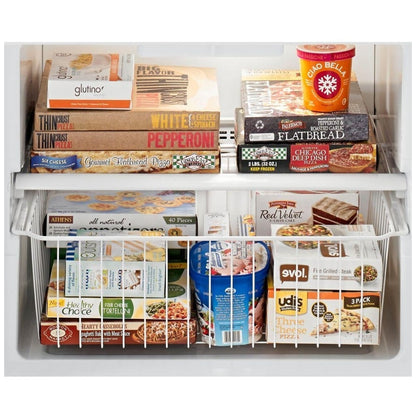 Whirlpool WRB322DMBM Bottom Freezer Refrigerator, 33 inch Width, Ice Dispenser (Freezer Located), 21.9 cu. ft. Capacity, Stainless Steel