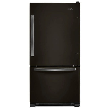 Whirlpool WRB322DMHV Bottom Freezer Refrigerator, 33 inch Width, ENERGY STAR Certified, Ice Dispenser (Freezer Located), 21.9 cu. ft. Capacity, Black Stainless Steel colour