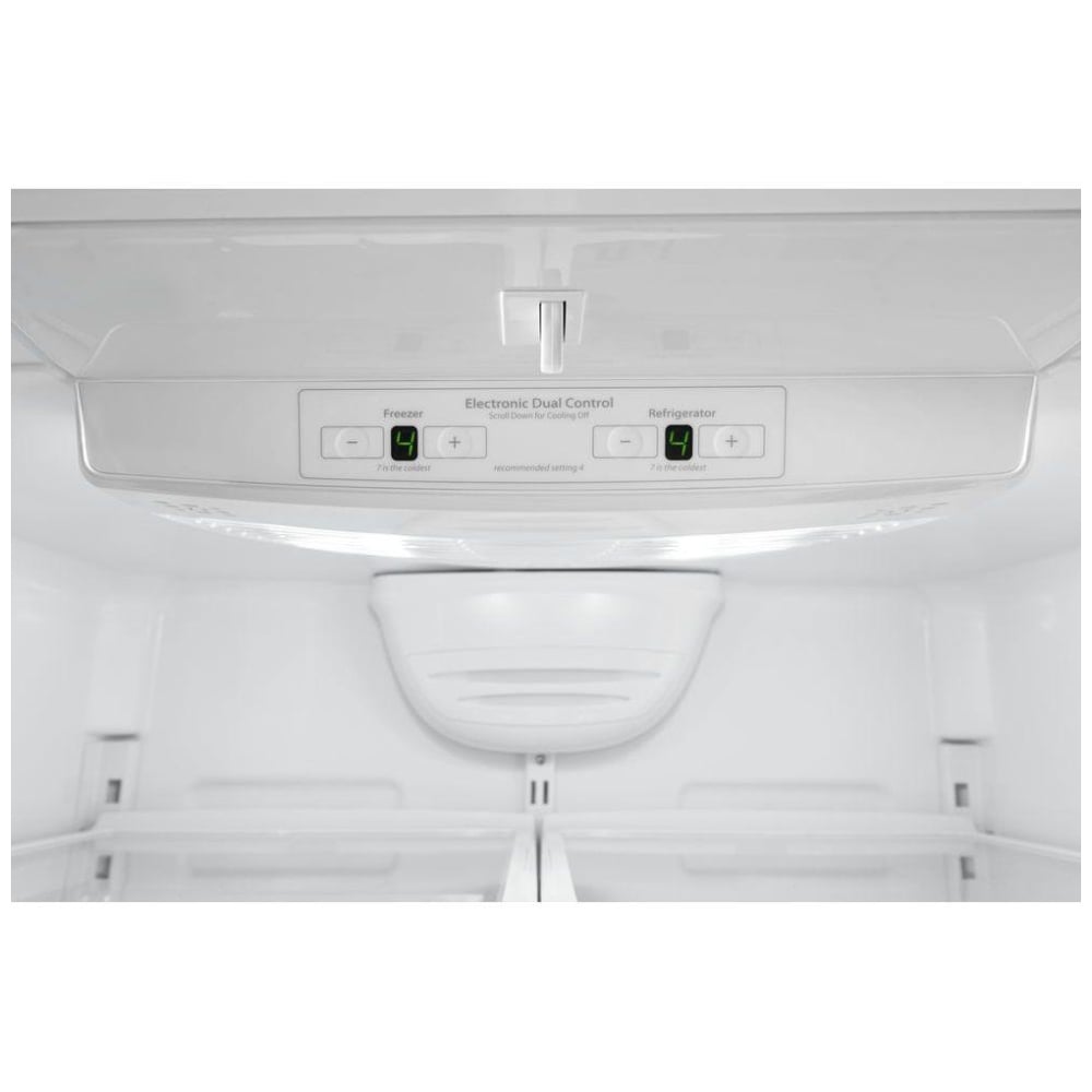 Whirlpool WRB322DMHV Bottom Freezer Refrigerator, 33 inch Width, ENERGY STAR Certified, Ice Dispenser (Freezer Located), 21.9 cu. ft. Capacity, Black Stainless Steel colour