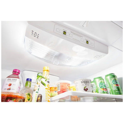 Whirlpool WRB322DMHV Bottom Freezer Refrigerator, 33 inch Width, ENERGY STAR Certified, Ice Dispenser (Freezer Located), 21.9 cu. ft. Capacity, Black Stainless Steel colour