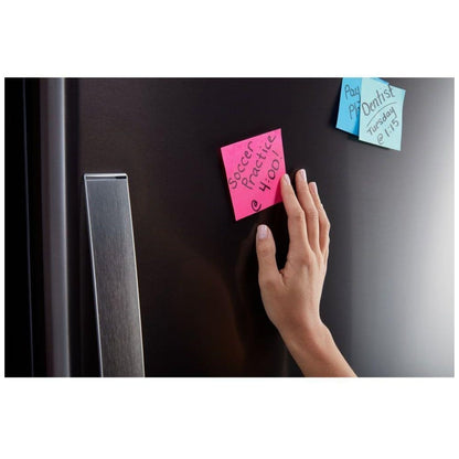 Whirlpool WRB322DMHV Bottom Freezer Refrigerator, 33 inch Width, ENERGY STAR Certified, Ice Dispenser (Freezer Located), 21.9 cu. ft. Capacity, Black Stainless Steel colour