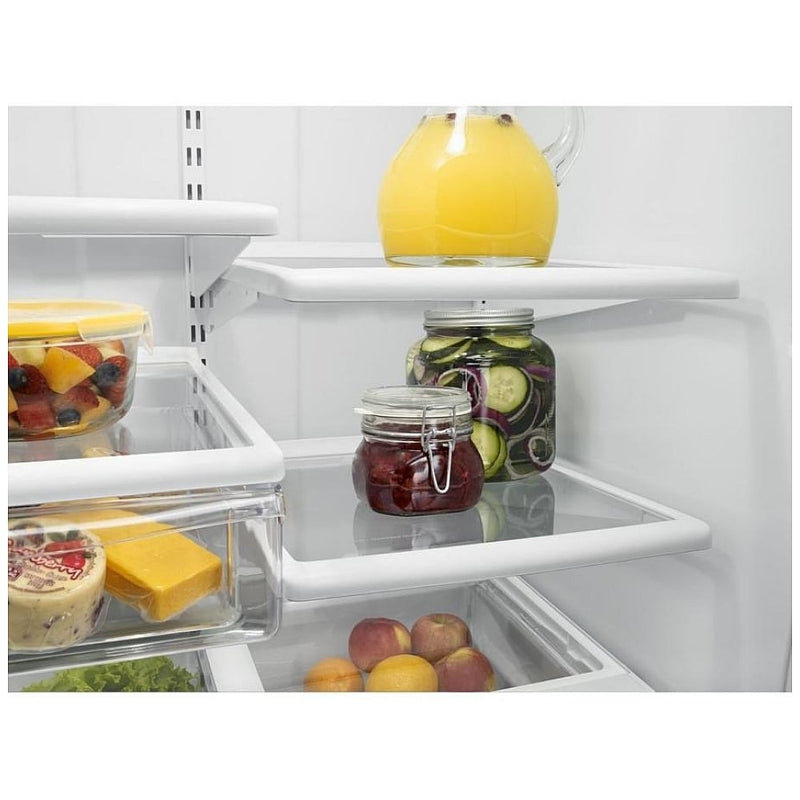 Whirlpool WRB329DFBW Bottom Freezer Refrigerator, 30 inch Width, ENERGY STAR Certified, 18.5 cu. ft. Capacity, White colour