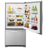 Whirlpool WRB329RFBM Bottom Freezer Refrigerator, 30 inch Width, ENERGY STAR Certified, 18.5 cu. ft. Capacity, Stainless Steel colour