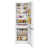 Whirlpool WRB533CZJW Bottom Freezer Refrigerator, 24 inch Width, Counter Depth, Optional Ice Maker (Special Order), ENERGY STAR Certified, 12.7 cu. ft. Capacity, White colour