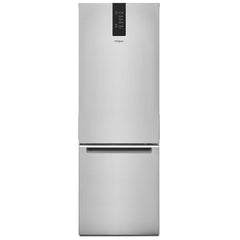 Whirlpool WRB533CZJZ Bottom Freezer Refrigerator, 24 inch Width, Counter Depth, Optional Ice Maker (Special Order), ENERGY STAR Certified, 12.7 cu. ft. Capacity, Stainless Steel colour