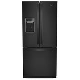 Whirlpool WRF560SEHB French Door Refrigerator, 30 inch Width, 19.7 cu. ft. Capacity, Water Dispenser (Exterior), Ice Dispenser (Freezer Located), Black colour