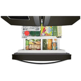 Whirlpool WRF560SEHV French Door Refrigerator, 30 inch Width, 19.7 cu. ft. Capacity, Water Dispenser (Exterior), Ice Dispenser (Freezer Located), Black Stainless Steel colour