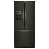 Whirlpool WRF560SEHV French Door Refrigerator, 30 inch Width, 19.7 cu. ft. Capacity, Water Dispenser (Exterior), Ice Dispenser (Freezer Located), Black Stainless Steel colour
