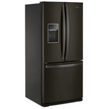 Whirlpool WRF560SEHV French Door Refrigerator, 30 inch Width, 19.7 cu. ft. Capacity, Water Dispenser (Exterior), Ice Dispenser (Freezer Located), Black Stainless Steel colour