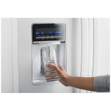 Whirlpool WRF560SEHW French Door Refrigerator, 30 inch Width, 19.7 cu. ft. Capacity, Water Dispenser (Exterior), Ice Dispenser (Freezer Located), White colour