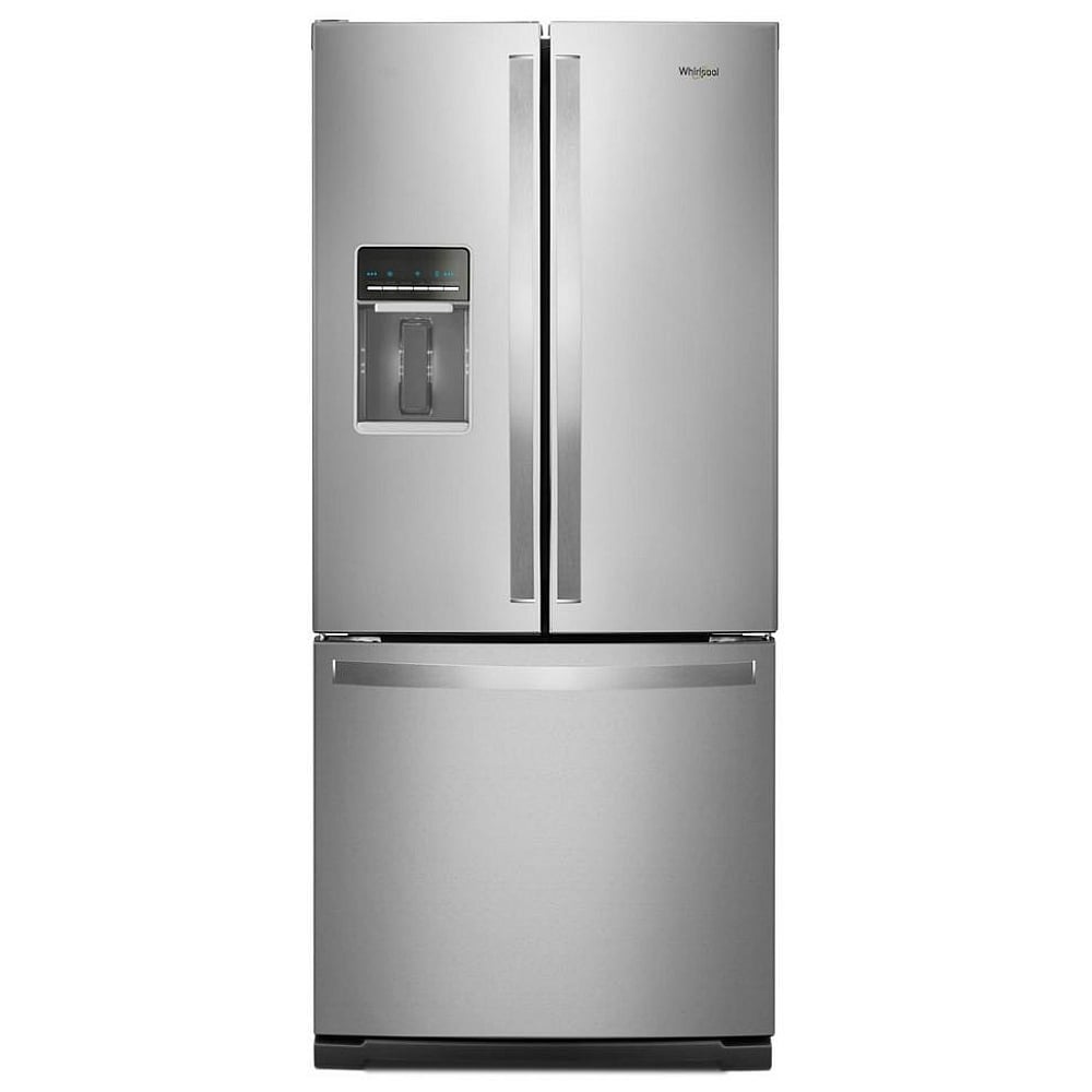 Whirlpool WRF560SEHZ French Door Refrigerator, 30 inch Width, 19.7 cu. ft. Capacity, Water Dispenser (Exterior), Ice Dispenser (Freezer Located), Stainless Steel colour