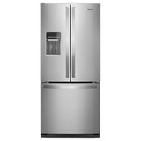 Whirlpool WRF560SEHZ French Door Refrigerator, 30 inch Width, 19.7 cu. ft. Capacity, Water Dispenser (Exterior), Ice Dispenser (Freezer Located), Stainless Steel colour