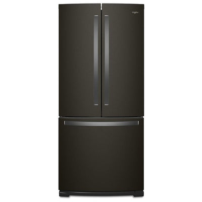 Whirlpool WRF560SFHV French Door Refrigerator, 30 inch Width, 19.7 cu. ft. Capacity, Optional Ice Maker (Special Order), Black Stainless Steel colour