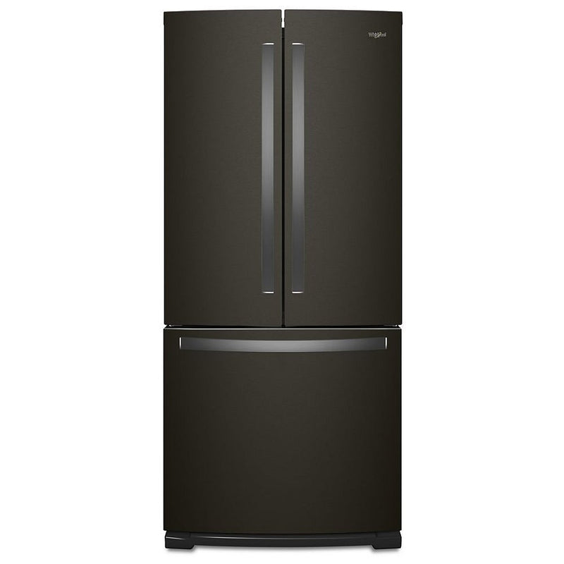 Whirlpool WRF560SFHV French Door Refrigerator, 30 inch Width, 19.7 cu. ft. Capacity, Optional Ice Maker (Special Order), Black Stainless Steel colour