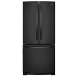 Whirlpool WRF560SMHB French Door Refrigerator, 30 inch Width, 19.7 cu. ft. Capacity, Ice Dispenser (Freezer Located), Black colour