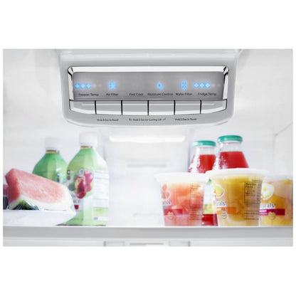 Whirlpool WRF560SMHB French Door Refrigerator, 30 inch Width, 19.7 cu. ft. Capacity, Ice Dispenser (Freezer Located), Black colour