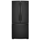Whirlpool WRF560SMHB French Door Refrigerator, 30 inch Width, 19.7 cu. ft. Capacity, Ice Dispenser (Freezer Located), Black colour