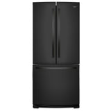 Whirlpool WRF560SMHB French Door Refrigerator, 30 inch Width, 19.7 cu. ft. Capacity, Ice Dispenser (Freezer Located), Black colour