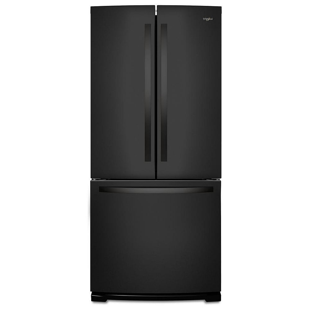 Whirlpool WRF560SMHB French Door Refrigerator, 30 inch Width, 19.7 cu. ft. Capacity, Ice Dispenser (Freezer Located), Black colour