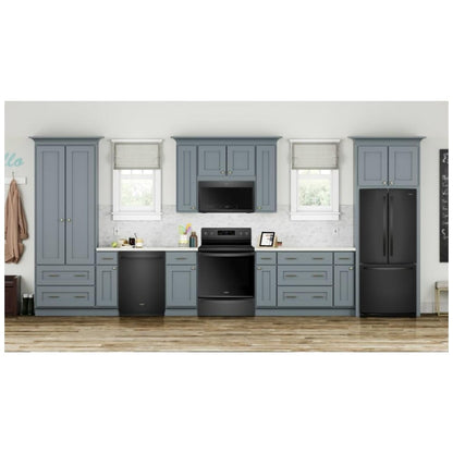 Whirlpool WRF560SMHB French Door Refrigerator, 30 inch Width, 19.7 cu. ft. Capacity, Ice Dispenser (Freezer Located), Black colour