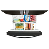 Whirlpool WRF560SMHV French Door Refrigerator, 30 inch Width, 19.7 cu. ft. Capacity, Ice Dispenser (Freezer Located), Black Stainless Steel colour