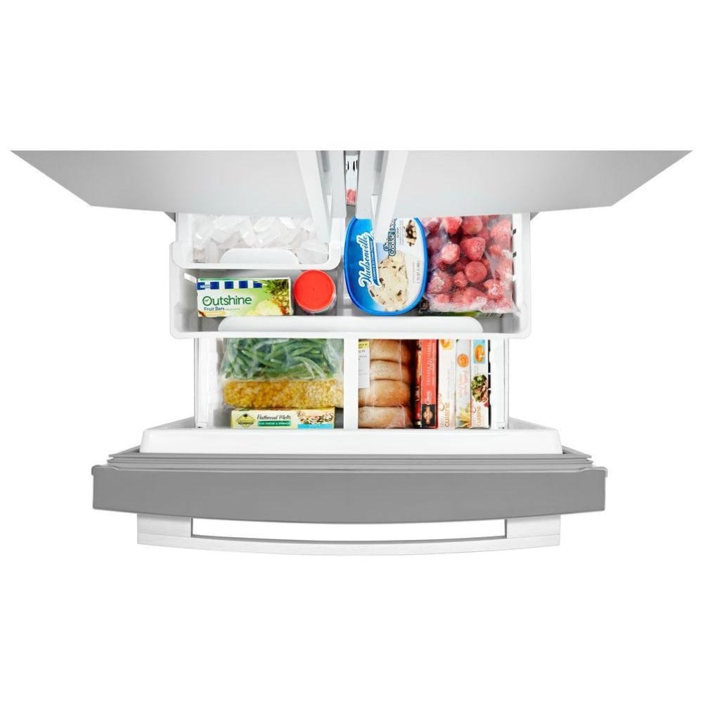 Whirlpool WRF560SMHZ French Door Refrigerator, 30 inch Width, 19.7 cu. ft. Capacity, Ice Dispenser, Stainless Steel